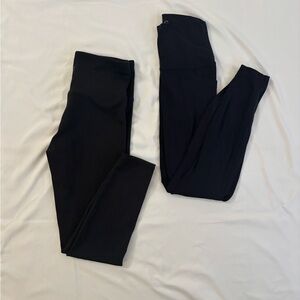 2pc Black Leggings Bundle Set